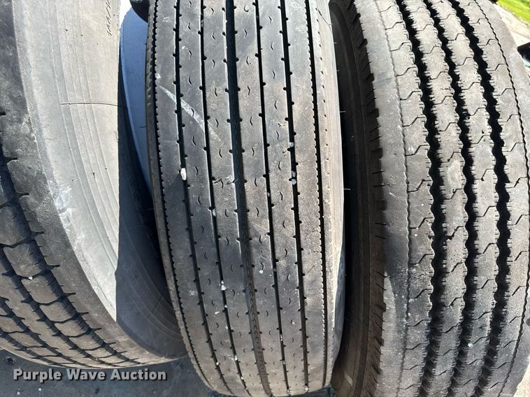 image for item EM2187 (8) 285/75R24.5 tires and wheels