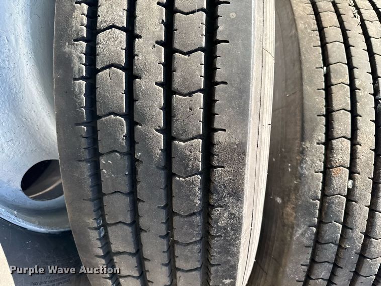 image for item EM2187 (8) 285/75R24.5 tires and wheels