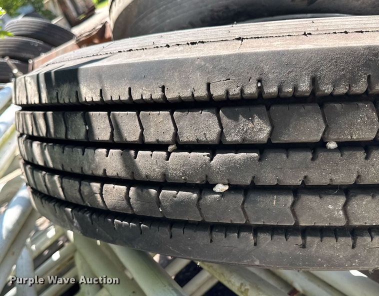 image for item EM2187 (8) 285/75R24.5 tires and wheels