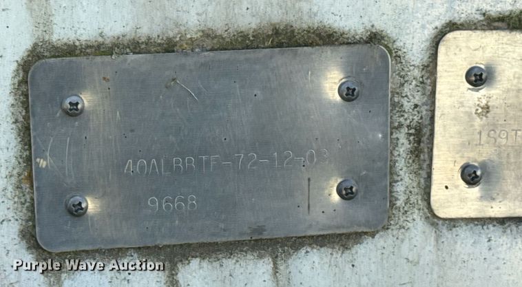 image for item EM2190 2003 Sudenga feed delivery trailer