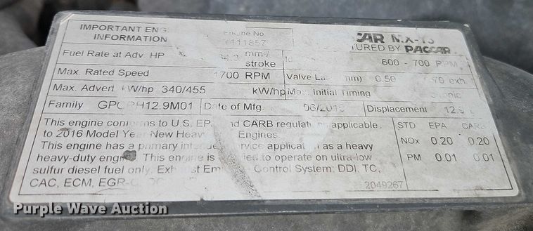 image for item EO4559 2017 Kenworth T680 semi truck