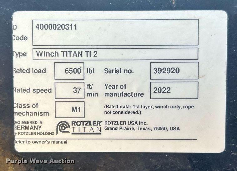 image for item EQ0511 2022 Peterbilt 337 utility / service truck