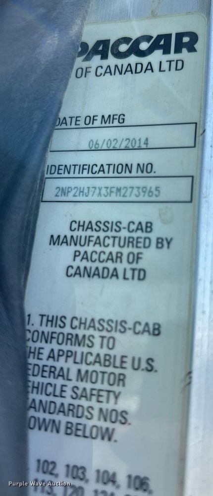 image for item EQ0513 2015 Peterbilt 337 utility / service truck