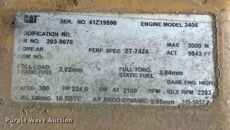 image for item ET7014 Caterpillar 3406 engine