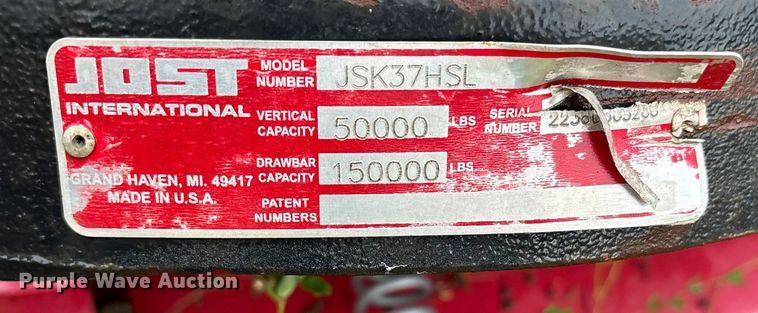 image for item ET7021 (4) Jost and Holland JSK37HS fifth wheel plates