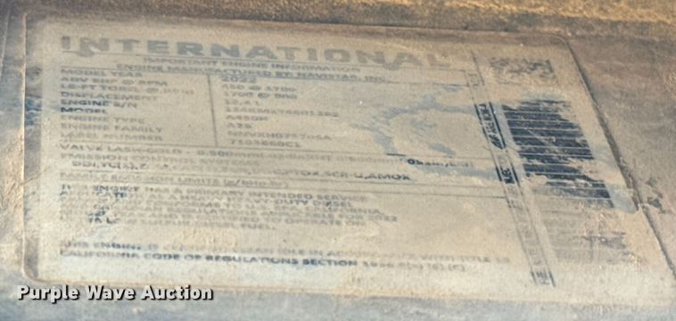 image for item EU2021 2023 International LT625 semi truck