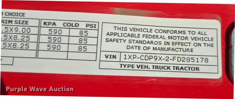 image for item FB9430 2014 Peterbilt 567 semi truck