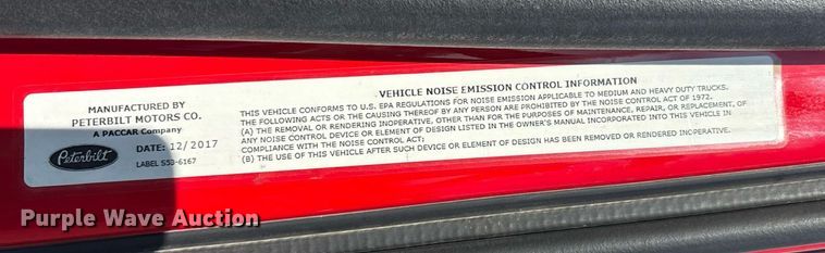 image for item FB9432 2018 Peterbilt 567 semi truck