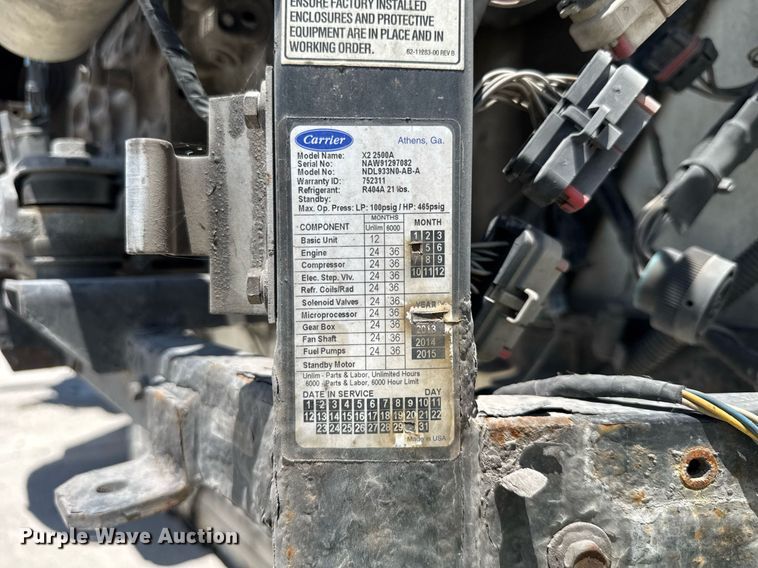 image for item YA0436 2013 Great Dane refrigerated van trailer