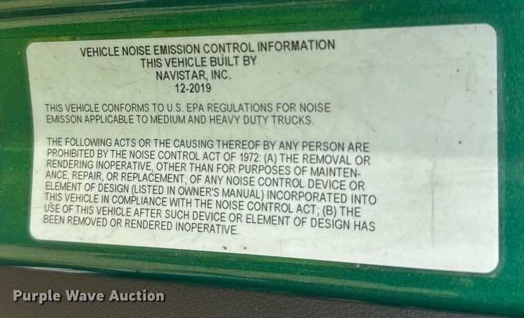 image for item YA0564 2020 International LT625 semi truck