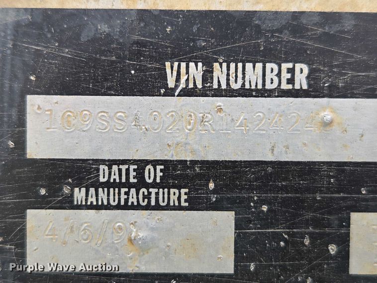 image for item YA0777 1994 Corn Belt bottom dump trailer