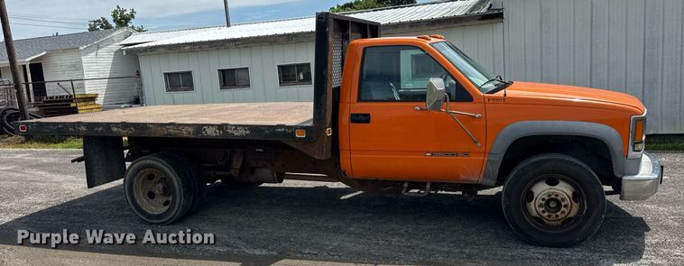 image for item DJ9659 2000 Chevrolet C3500 dump flatbed pickup truck