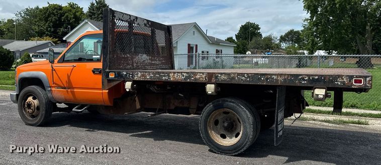 image for item DJ9659 2000 Chevrolet C3500 dump flatbed pickup truck