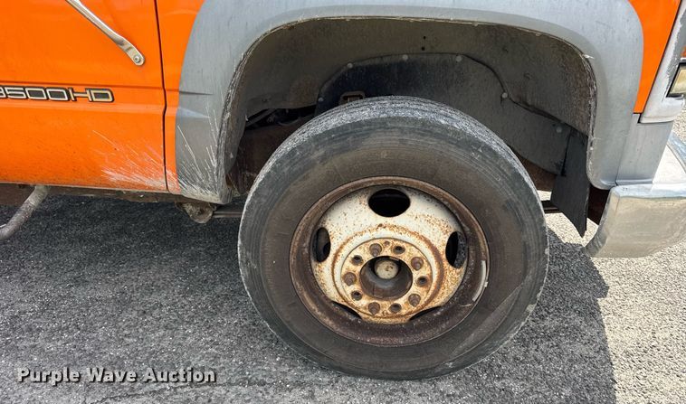 image for item DJ9659 2000 Chevrolet C3500 dump flatbed pickup truck