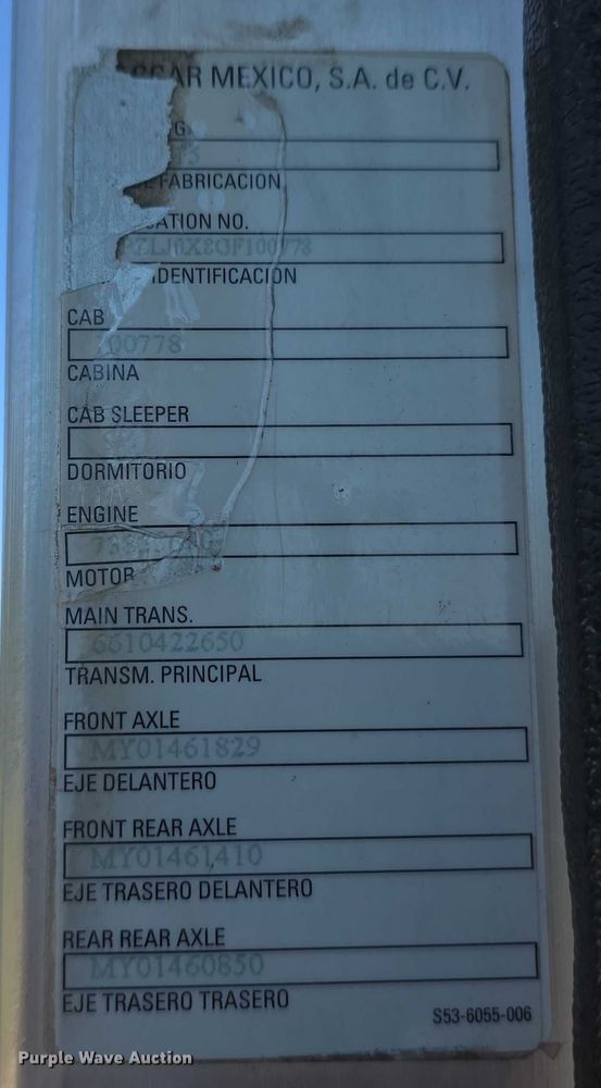 image for item DR3945 2016 Peterbilt 320 refuse truck