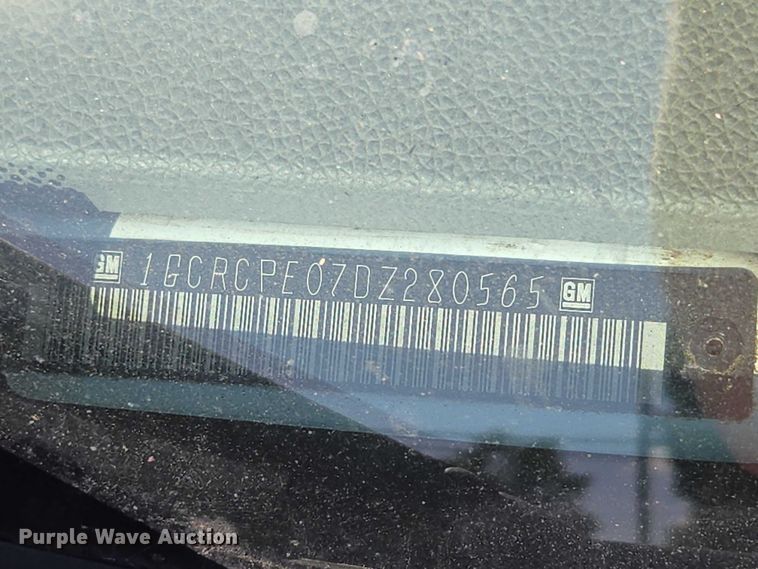 image for item DS3827 2013 Chevrolet Silverado 1500 Ext. Cab pickup truck