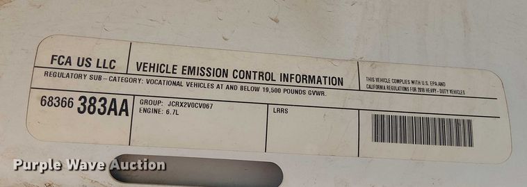 image for item DS3857 2018 Dodge Ram 5500 flatbed truck