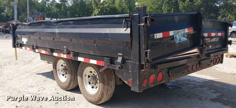 image for item DS3859 2015 PJ Trailers D8142 dump trailer