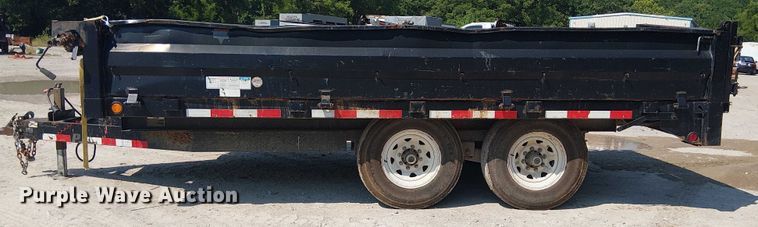 image for item DS3859 2015 PJ Trailers D8142 dump trailer