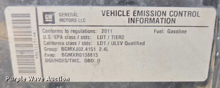 image for item DT4962 2011 GMC Terrain SUV