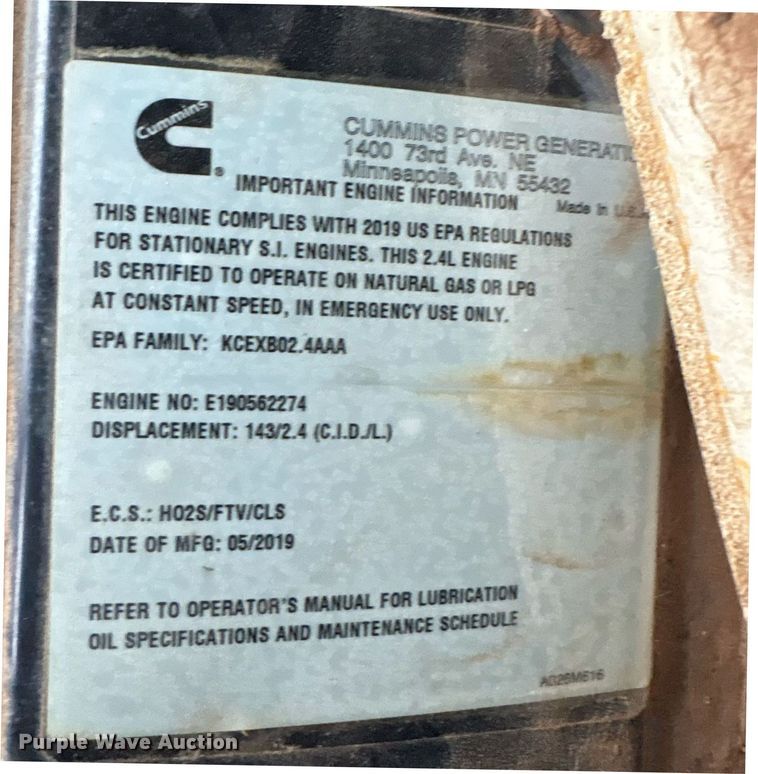 image for item DT6686 Cummins C25 N6 generator