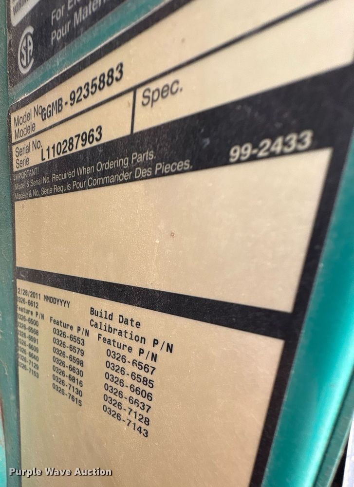 image for item DT6688 2011 Cummins GGMB-9235883 generator