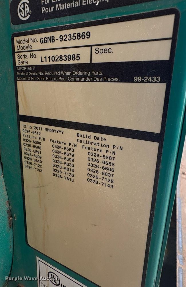 image for item DT6691 Cummins GGMB-9235869 generator