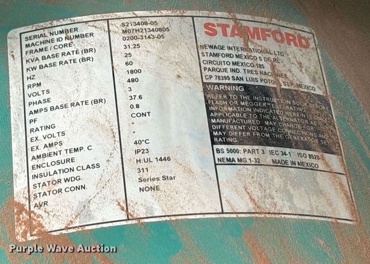 image for item DT6692 Cummins DKAE-5879836 generator