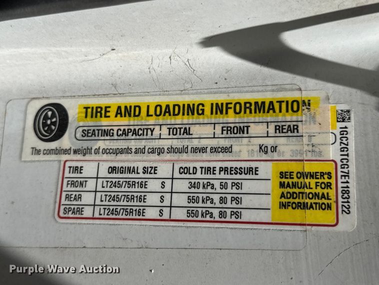 image for item DU9363 2014 Chevrolet Express 3500 van