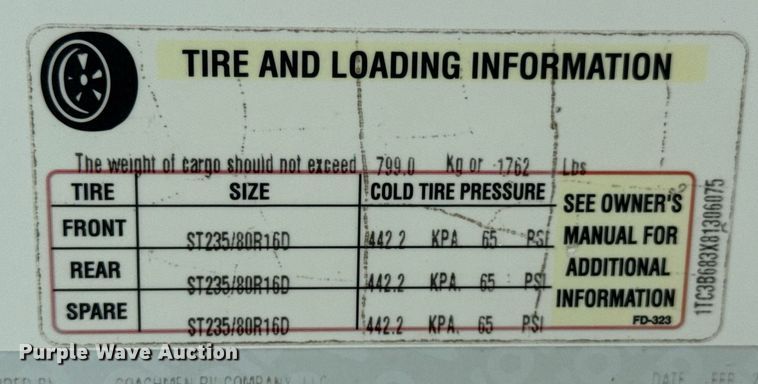 image for item DU9367 2008 Coachmen Wyoming camper