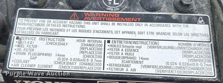 image for item DW3396 Honda EV6010 generator