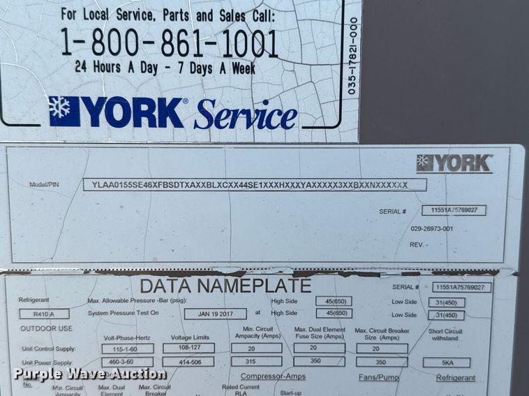 image for item DW5164 York AC unit