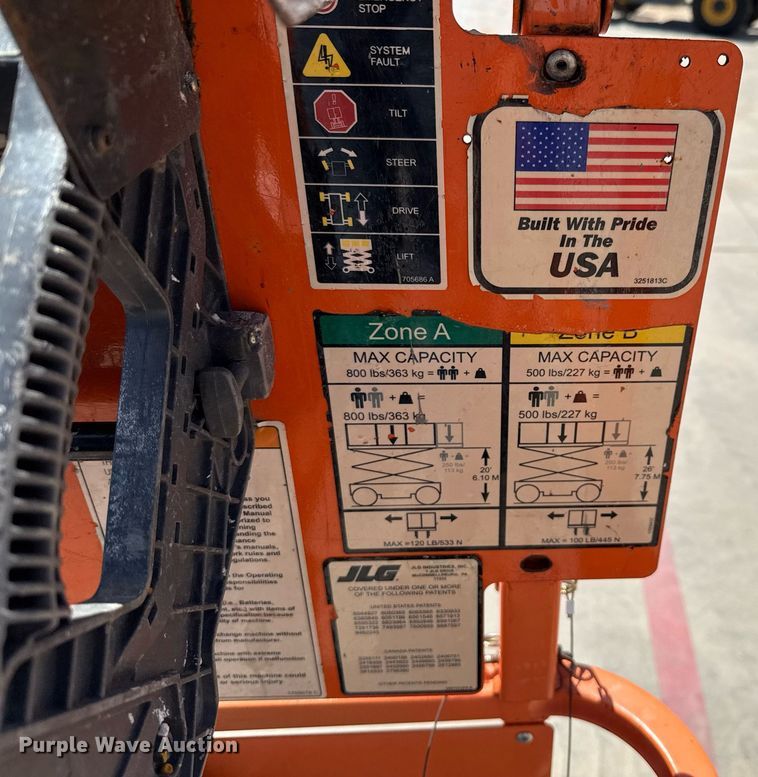 image for item DX5678 2012 JLG 2630ES scissor lift