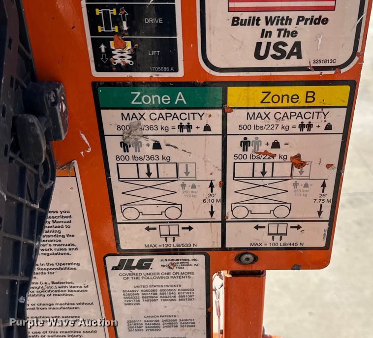 image for item DX5679 2013 JLG 2630ES scissor lift