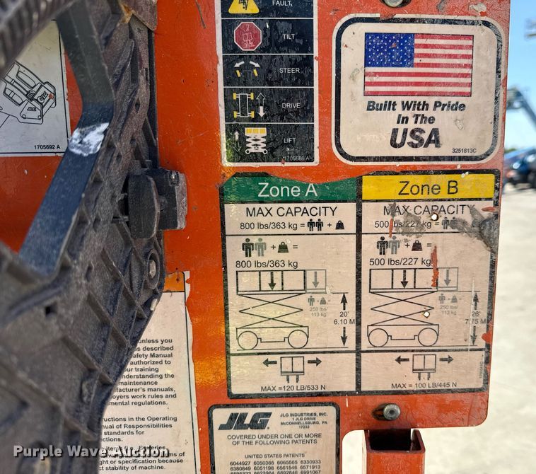 image for item DX5681 2012 JLG 2630ES scissor lift