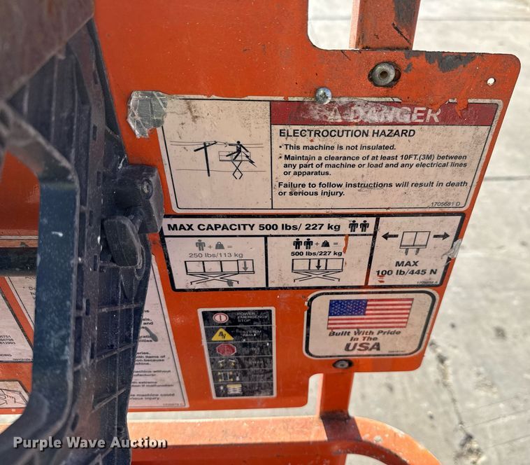 image for item DX5685 2012 JLG 1930ES scissor lift