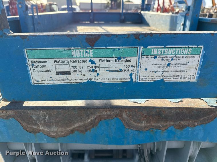 image for item DX5686 2016 Genie GS-3246 scissor lift