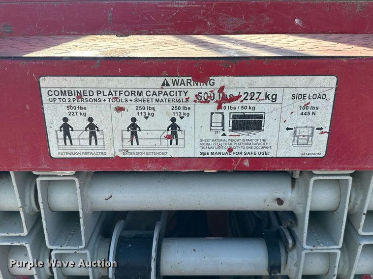 image for item DX5687 2017 MEC 1930SE scissor lift