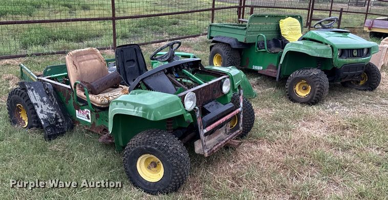image for item DX5701 (2) John Deere Gator utility vehicles