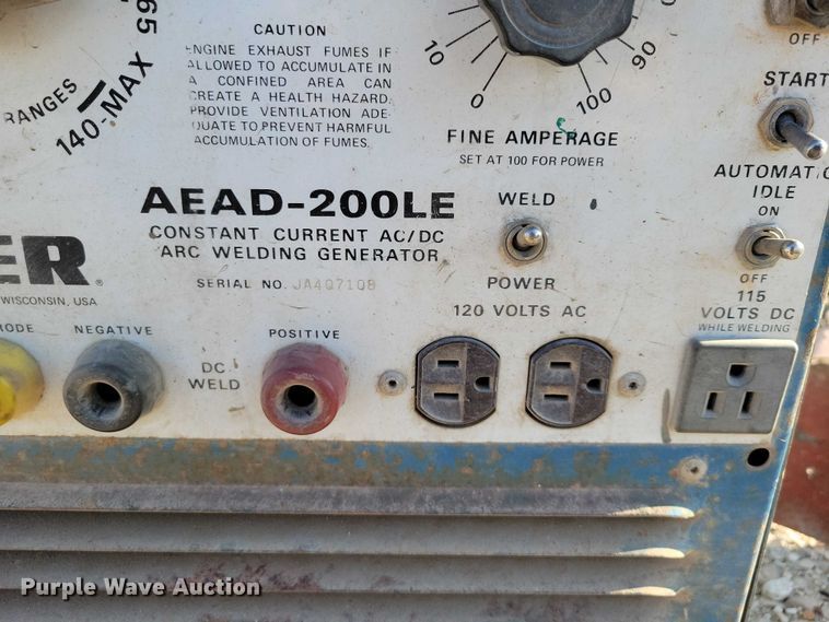 image for item DX7182 Miller AEAD-200LE welder/generator