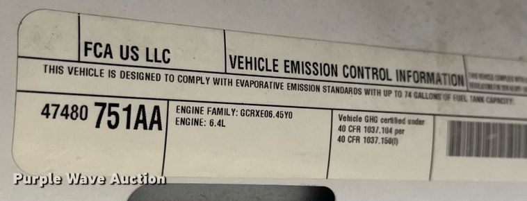 image for item DY0393 2016 Dodge Ram 4500 truck cab and chassis