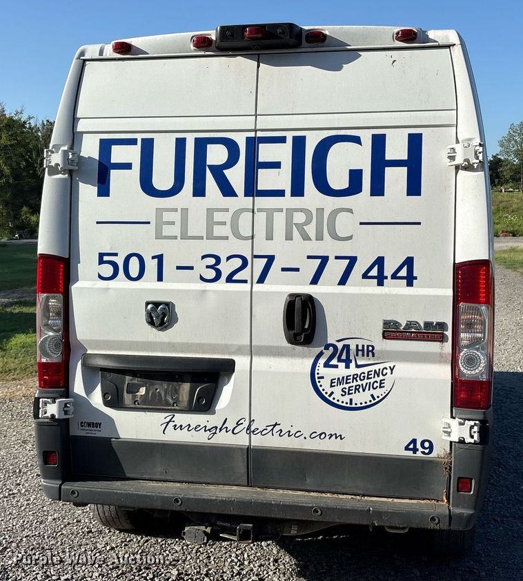 image for item DY0810 2018 Dodge Ram Promaster 2500 van