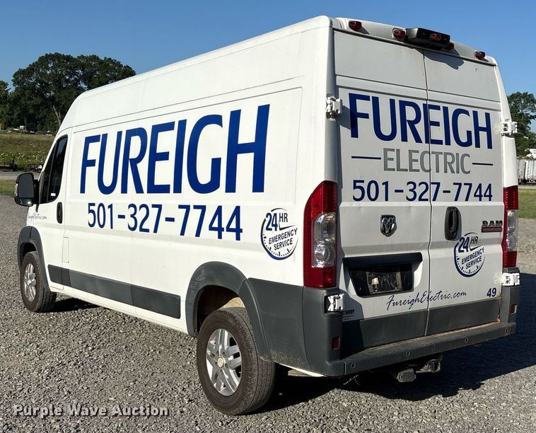 image for item DY0810 2018 Dodge Ram Promaster 2500 van