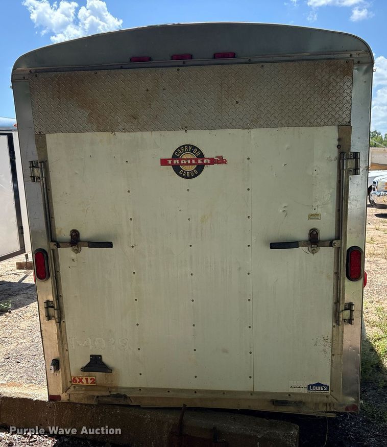 image for item DY0868 2007 Carry- On  enclosed cargo trailer