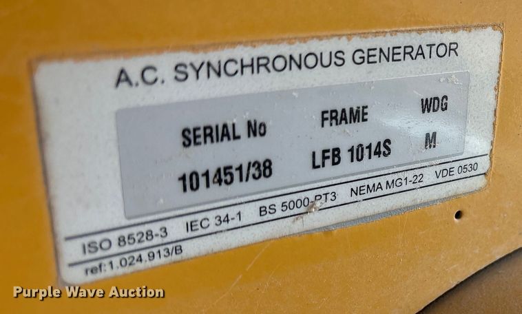 image for item DY0918 2001 Olympian G25F1S generator