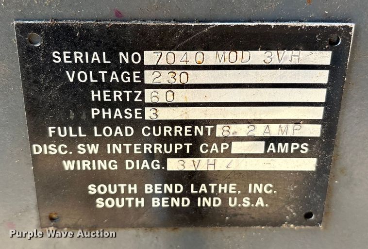 image for item DY0919 South Bend 3VH Milling machine