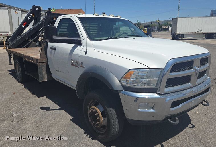 image for item DY0972 2016 Dodge Ram 4500 flatbed truck