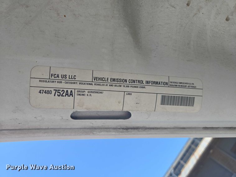 image for item DY0972 2016 Dodge Ram 4500 flatbed truck