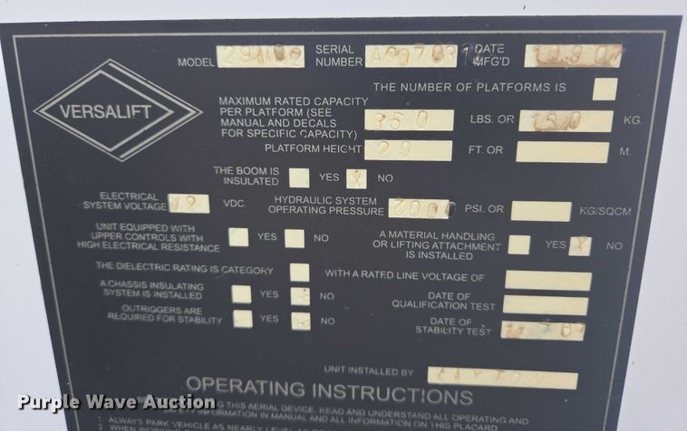 image for item DY0974 2008 Ford F450 Super Duty bucket truck