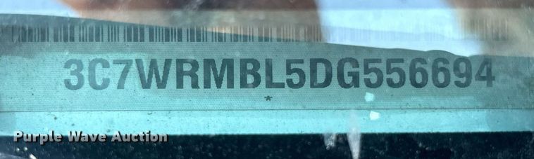 image for item DZ8729 2013 Dodge Ram 5500 flatbed truck